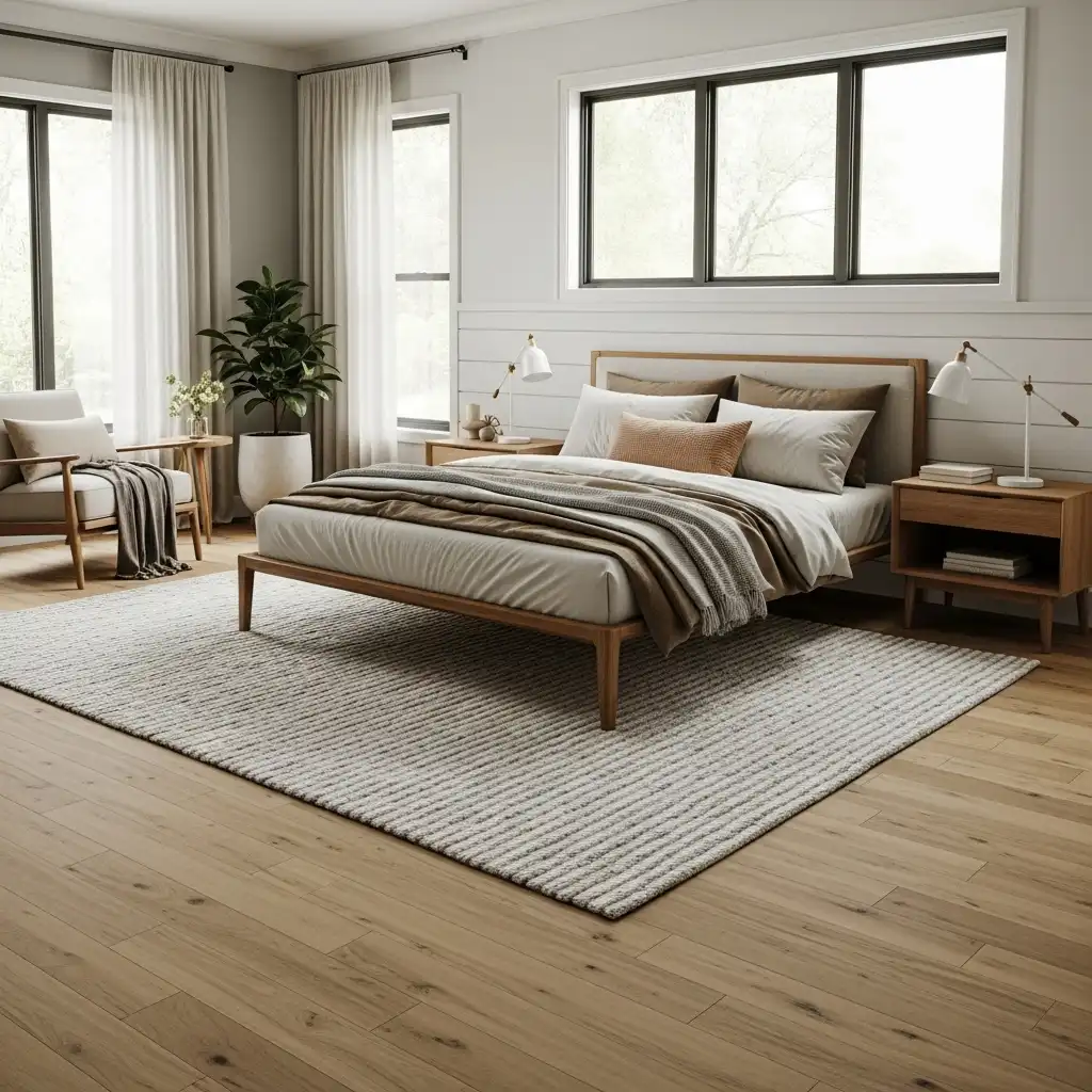 Hardwood Floors with Area Rugs
