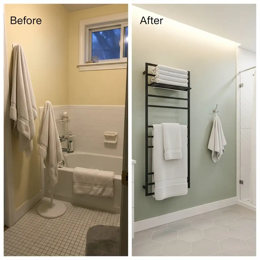 Install a Wall-Mounted Towel Rack