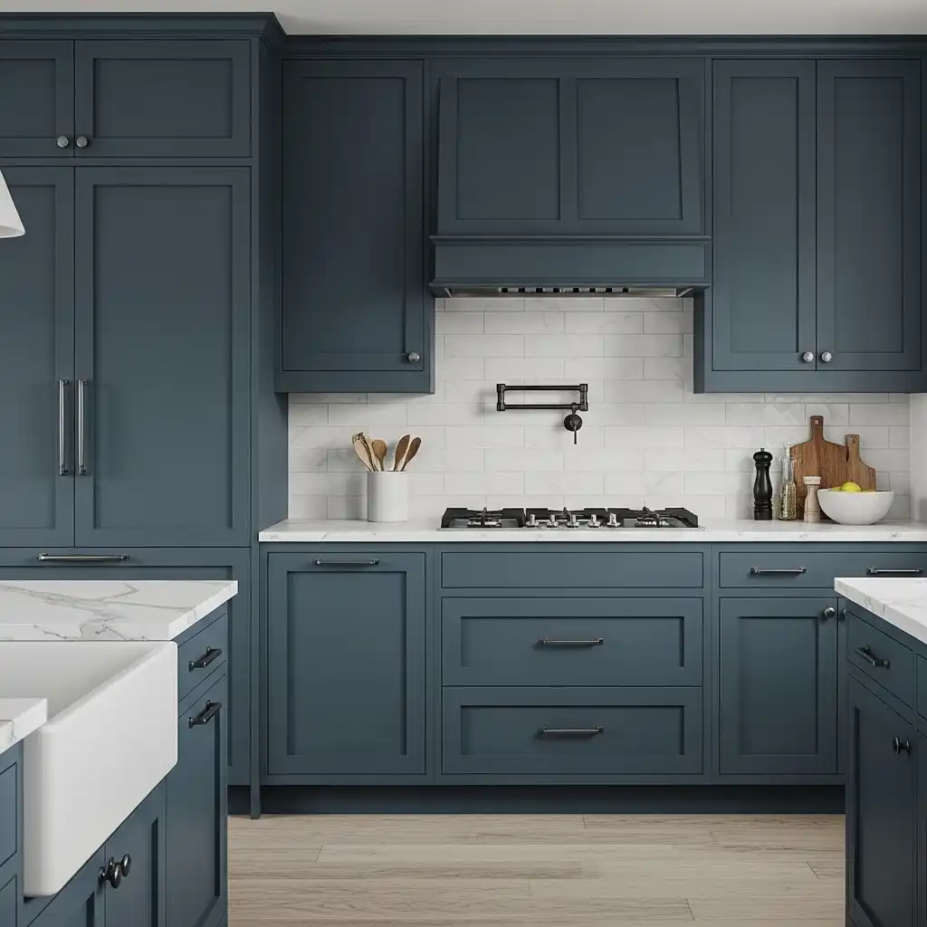 Kitchen Cabinets Ideas Moody Slate Blue