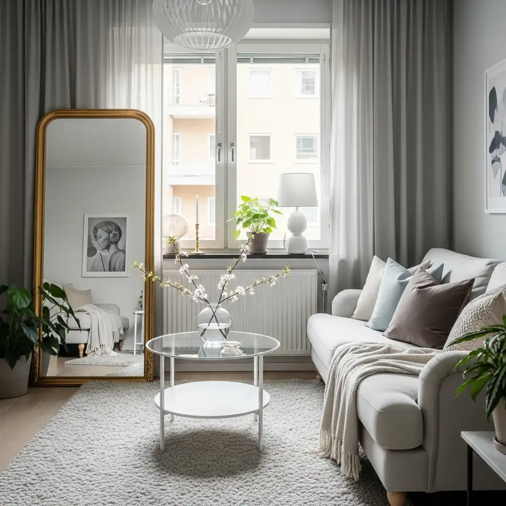 Large Mirror to Create Space