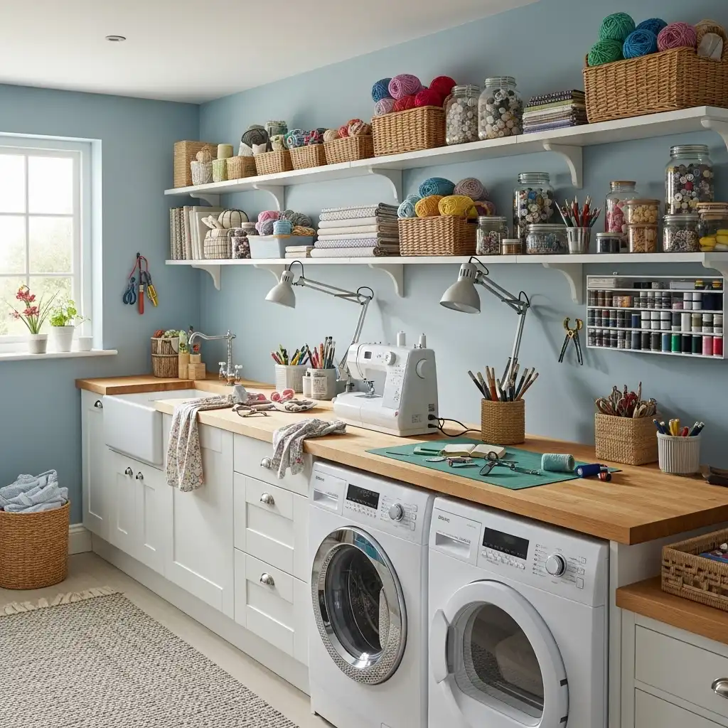 Laundry Room and Craft Corner