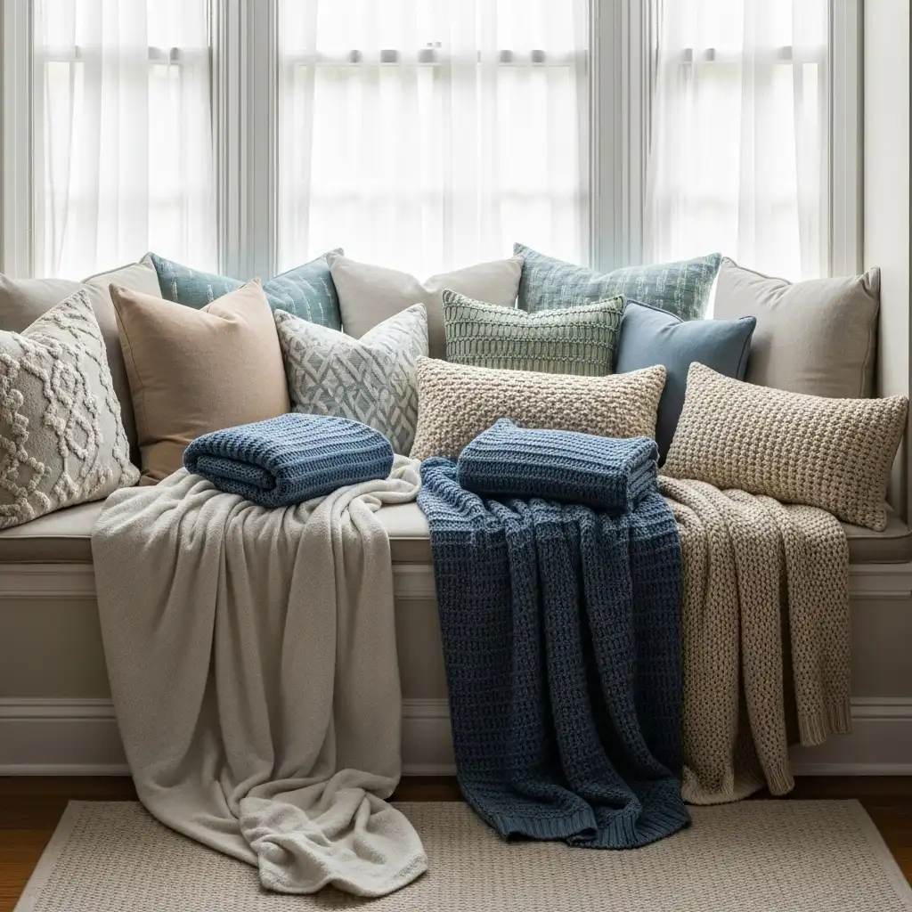 Layer with Pillows and Throws
