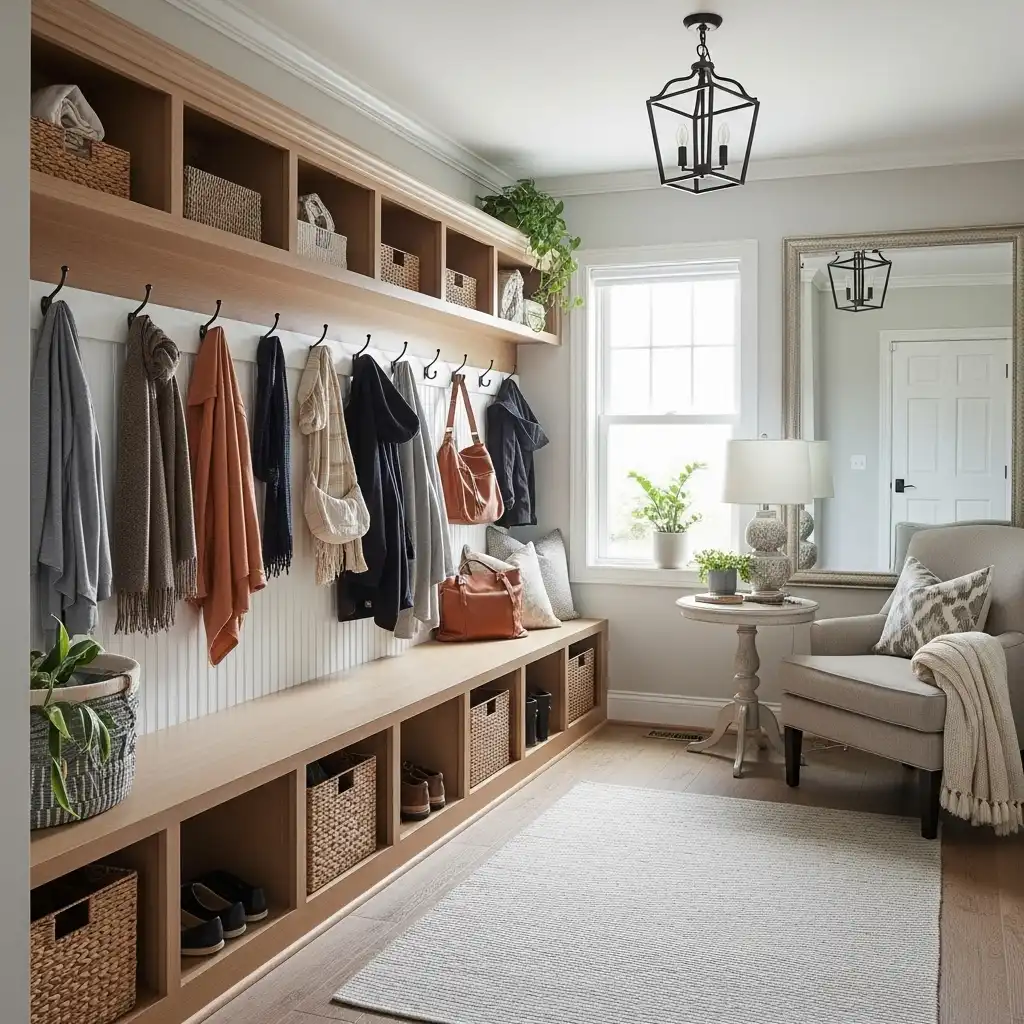 Living Entryway and Mudroom