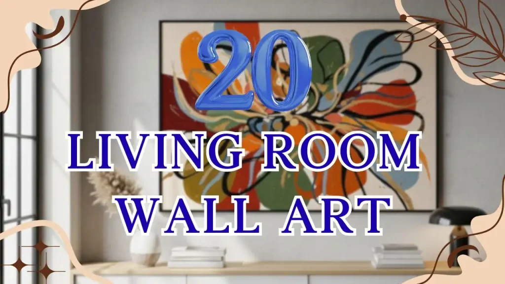 Colorful wall art for living rooms