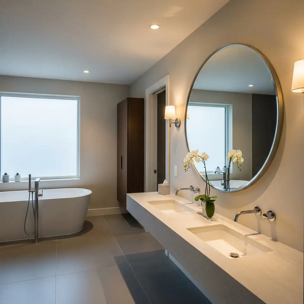 Mirror Resting on the Counter