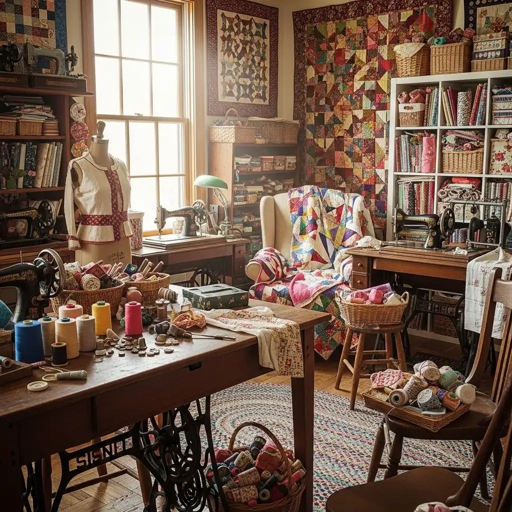 Mismatched Fabrics & Quilts
