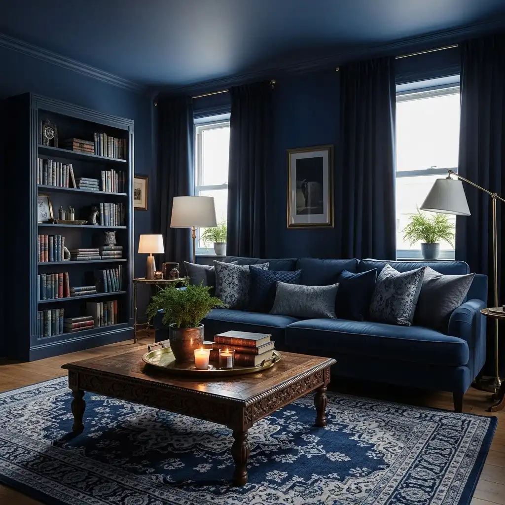 Moody Living Room with Darker Shades