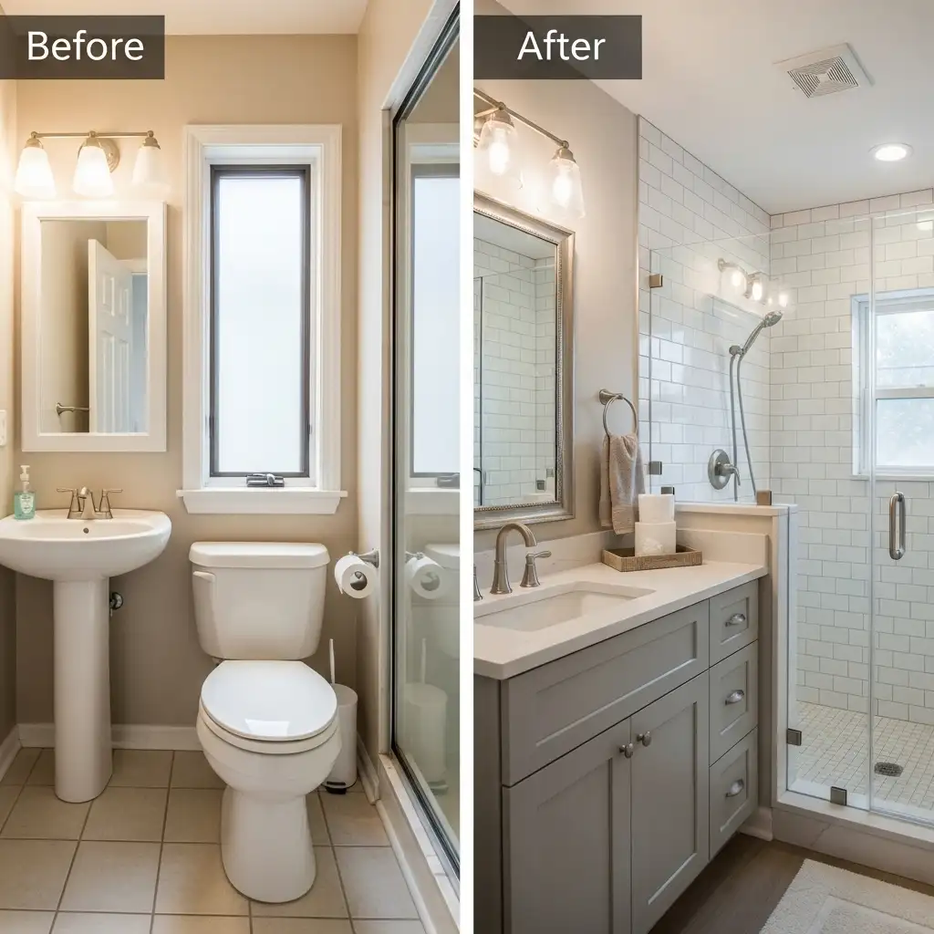 Move the Toilet or Sink