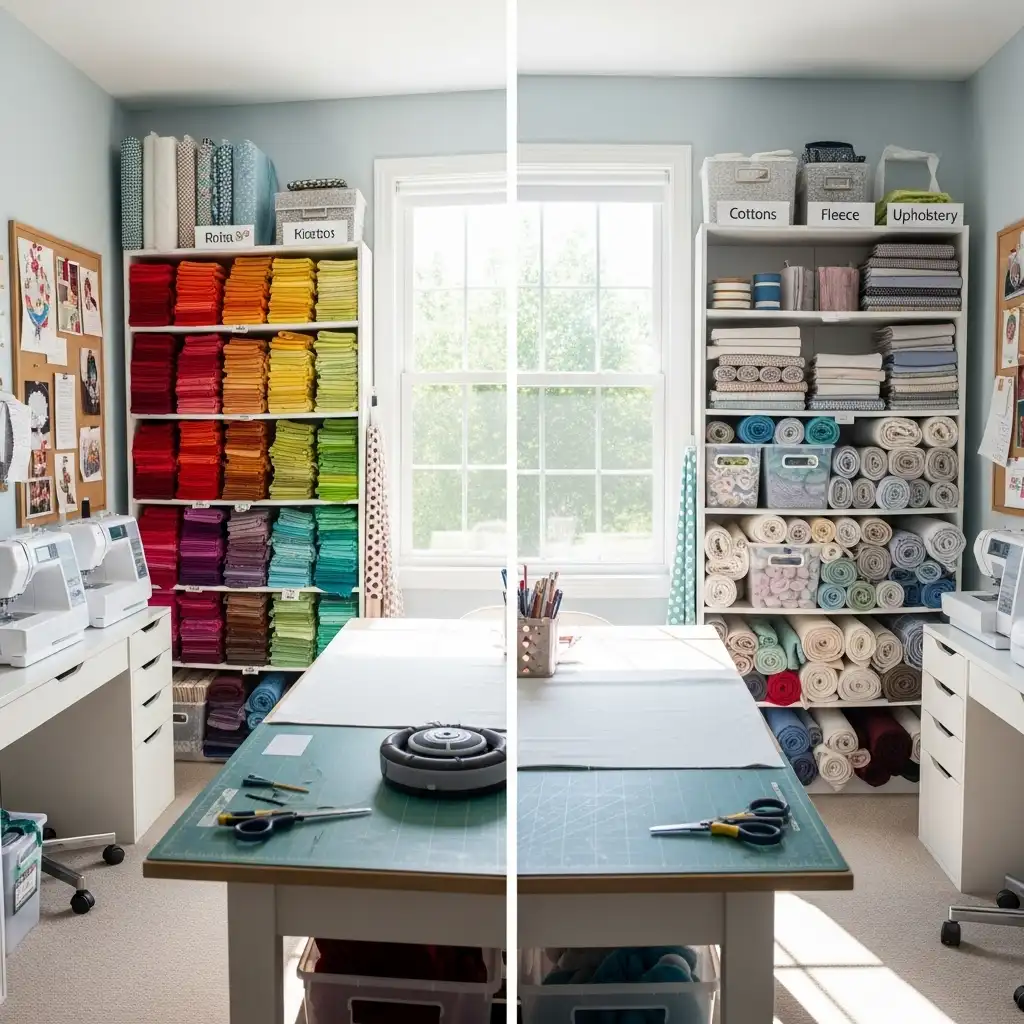 Organize by Color or Fabric Type