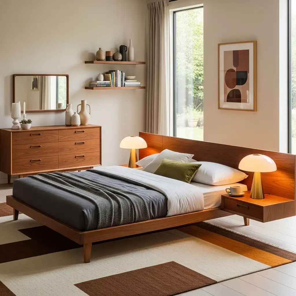 Rich Walnut or Teak Wood