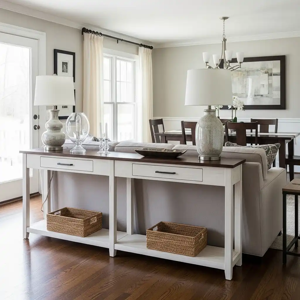 Room Divider Ideas A Console Table