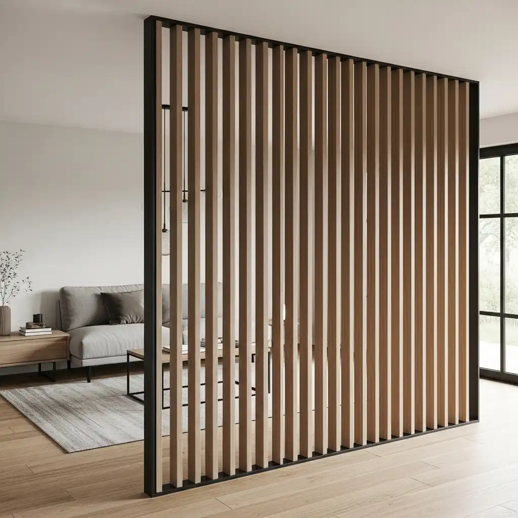 Room Divider Ideas Custom Slat Wall