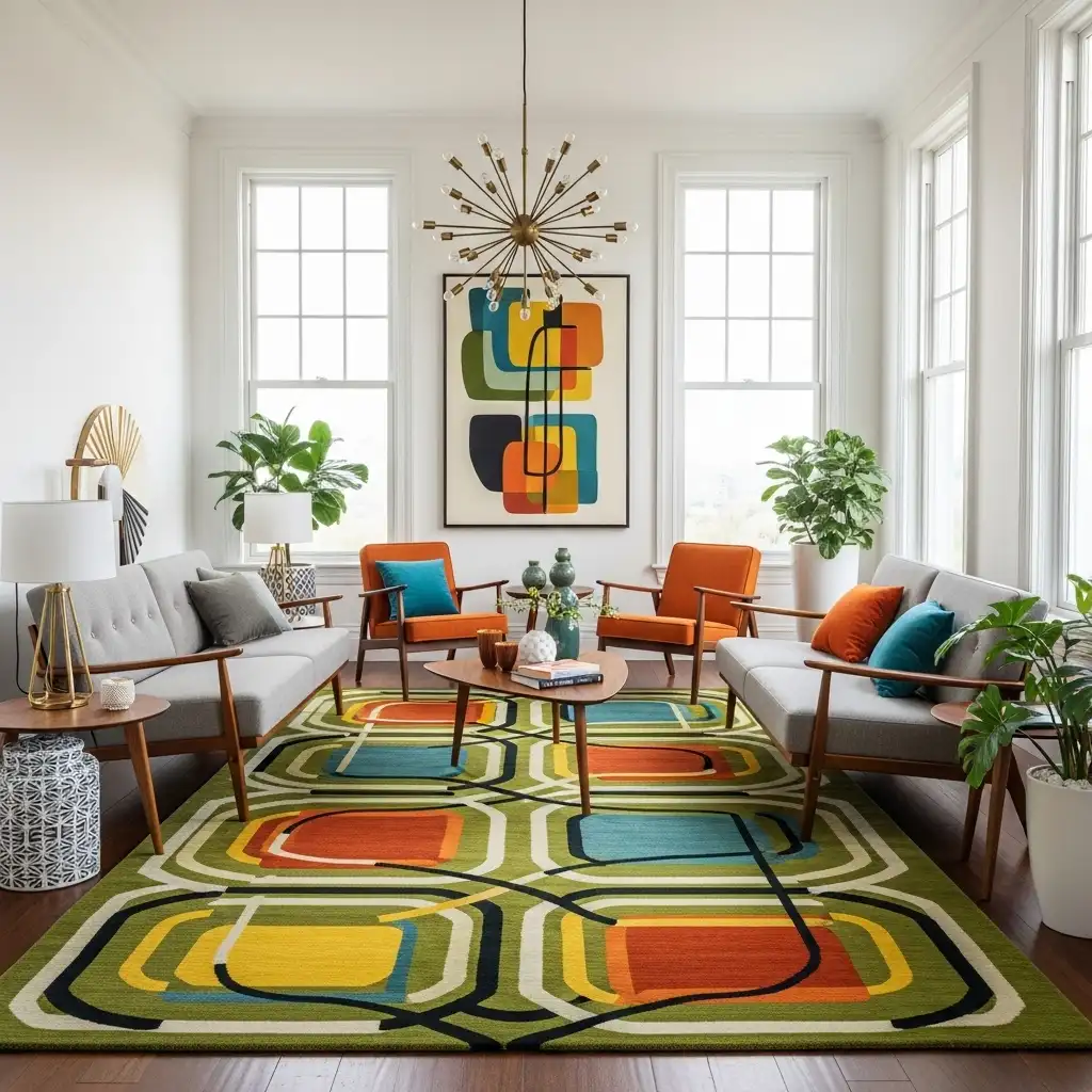 Rug with a Geometric Pattern