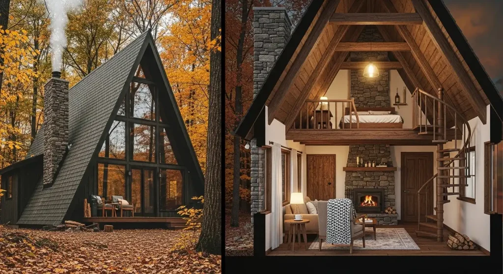 Rustic A-Frame Cabin