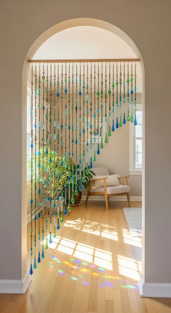 Soften a Doorway with beads