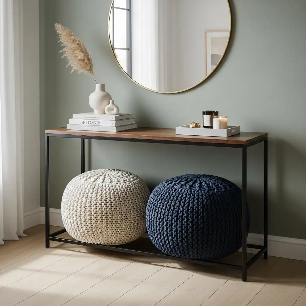 Stool or Pouf Underneath