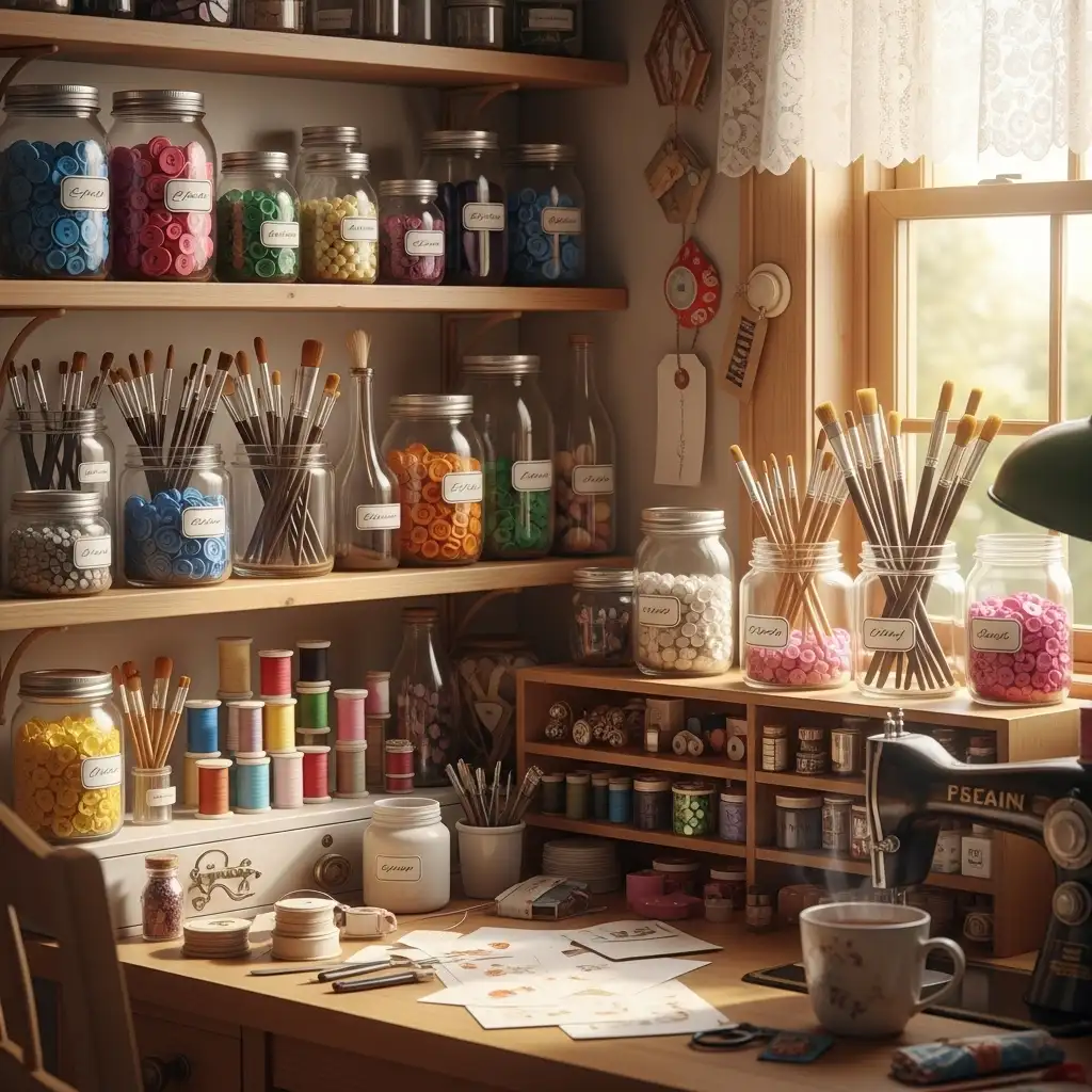 Store Items in Mason Jars & Glass Bottles
