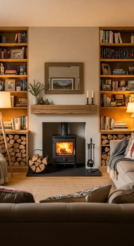 Stove Built-in Bookcases