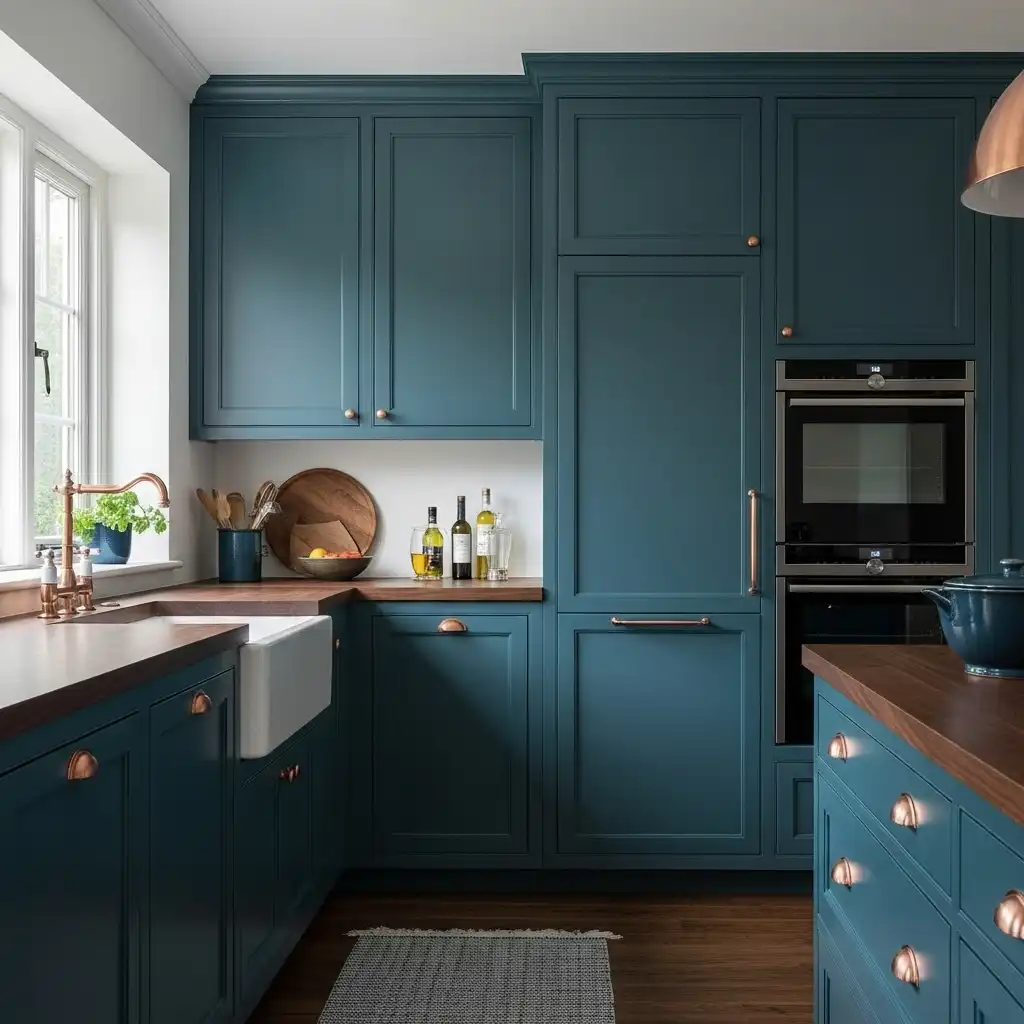 Teal and Peacock Blue