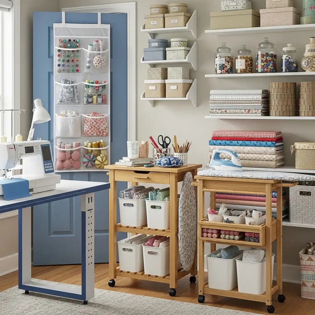 Think Vertically with Shelves and Carts