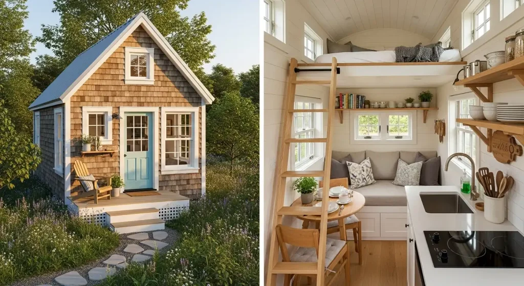 Charming cottage with cozy interior