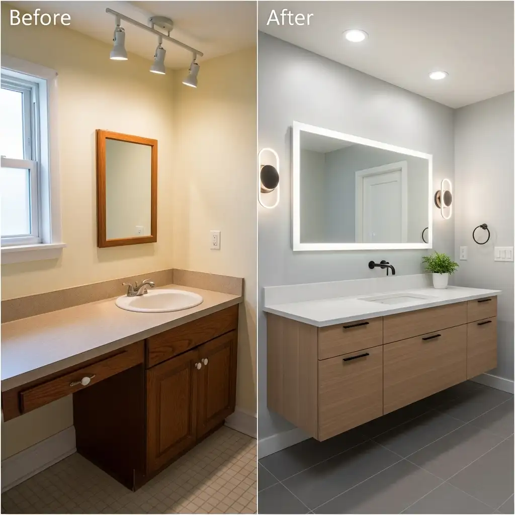 Upgrade the Vanity and Countertop
