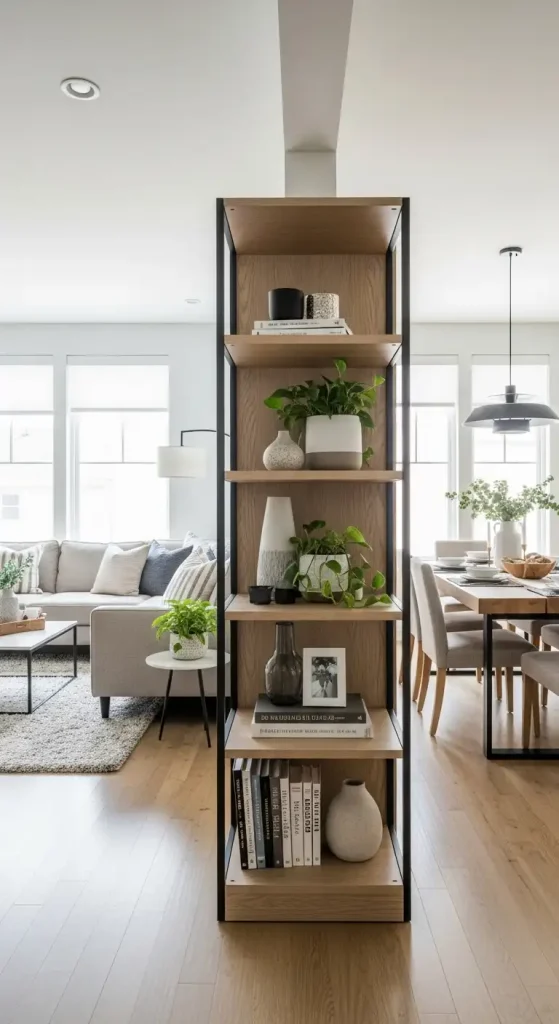 Use a Bookcase as a Divider
