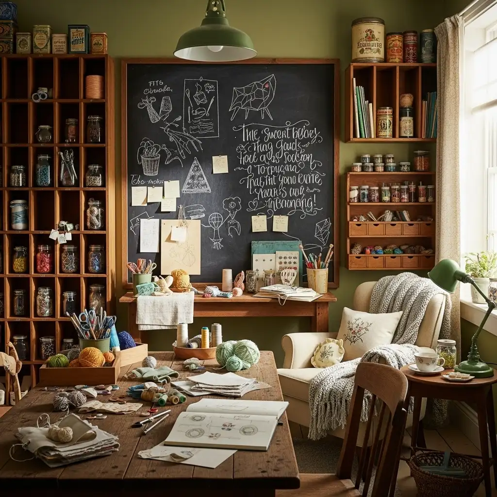 Use a Chalkboard Wall for Notes and Ideas