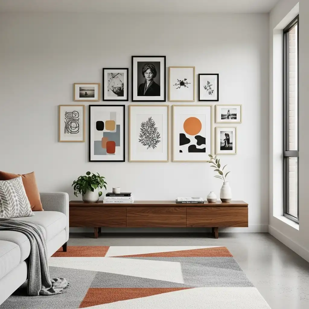 Visually Connect Your Gallery Wall to Furniture