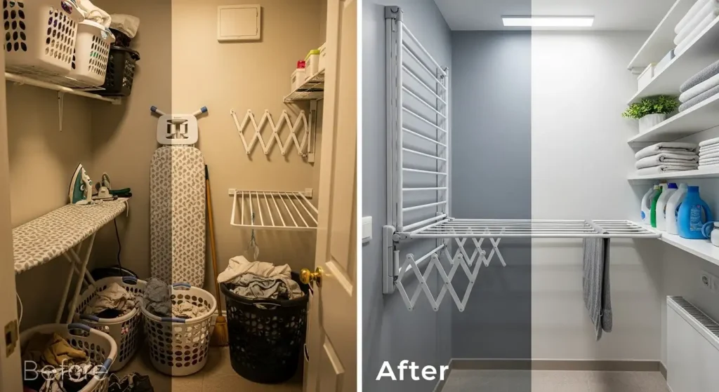 Wall-Mounted Drying Rack