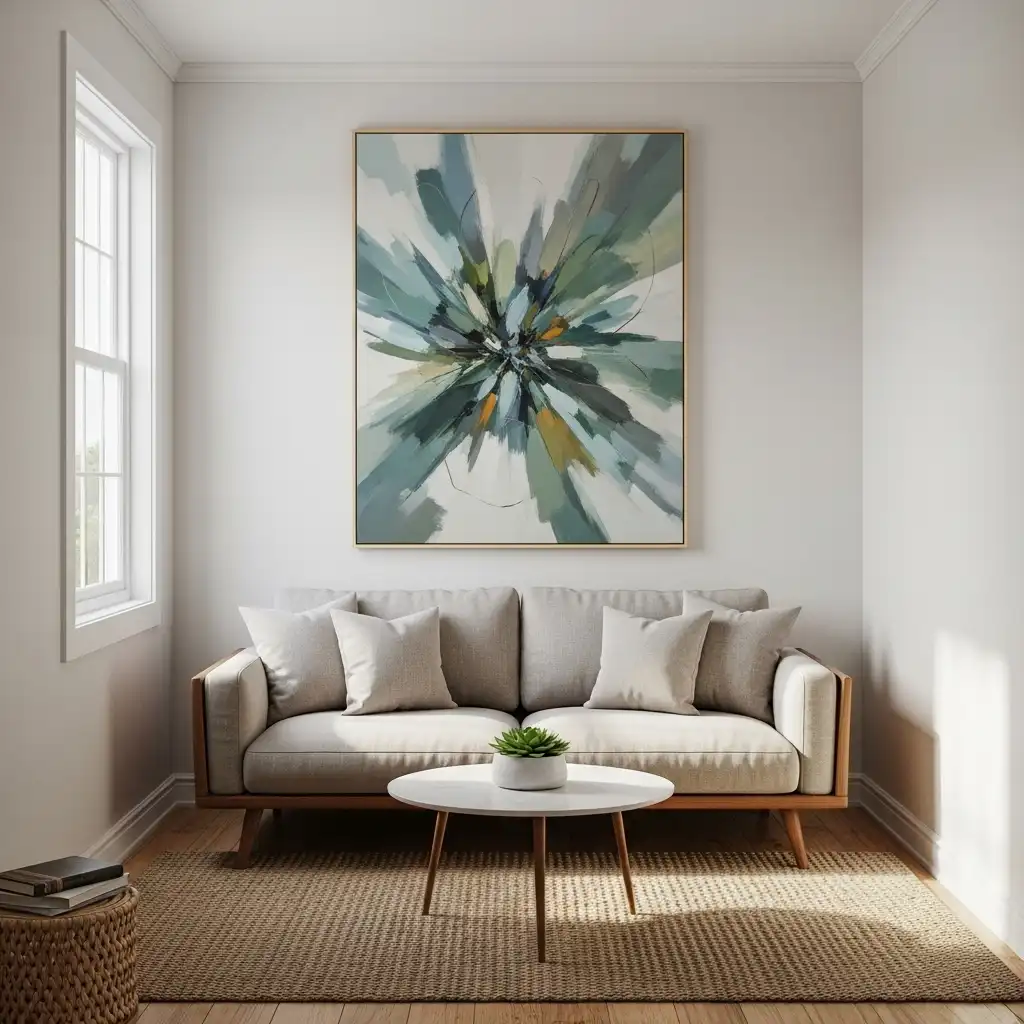 art works best in a small living room