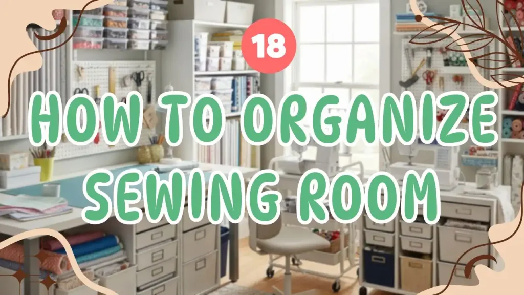 how to organize sewing room
