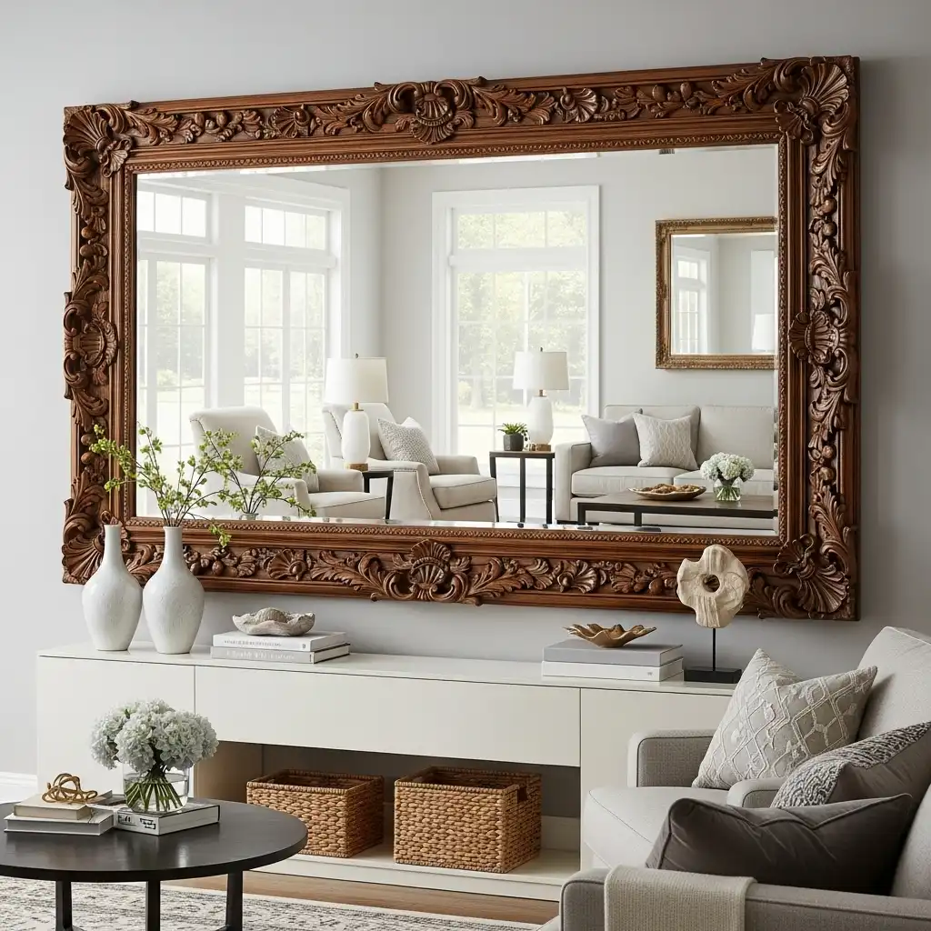 mirror as my main piece of wall art