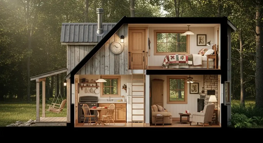 small Cottage Homes Ideas cottage With a Loft Bedroom