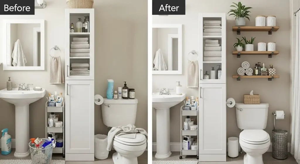 Maximize Storage in a Tiny Bathroom