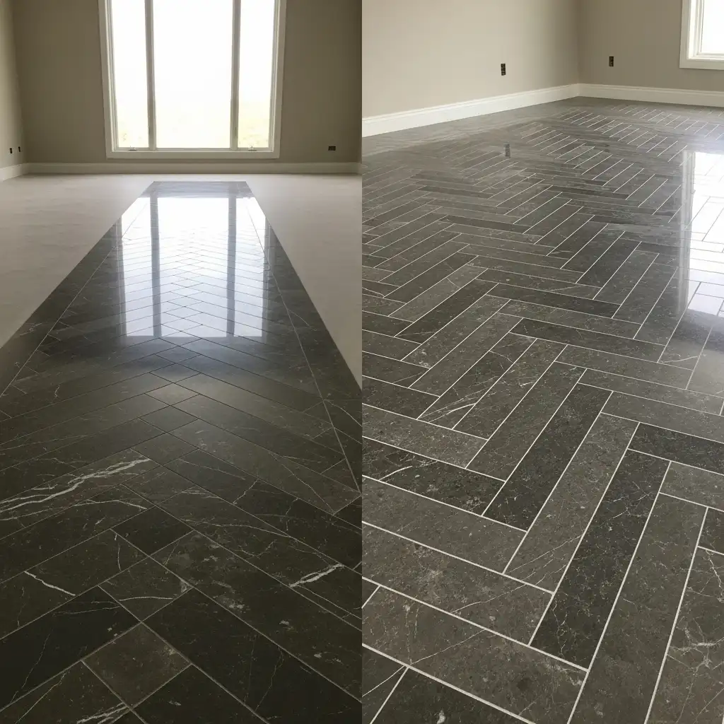 Herringbone Tile Floors Pattern Direction