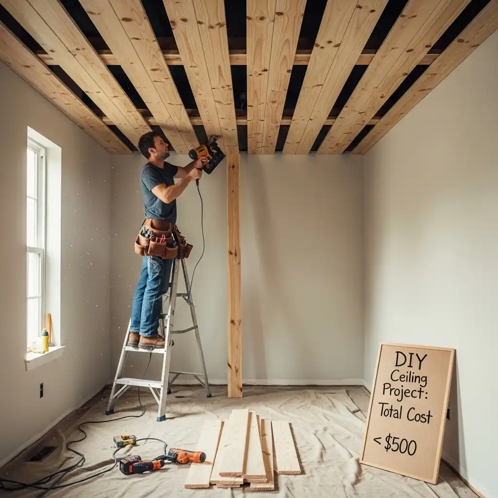 Tongue and Groove Ceiling DIY Cost Savings