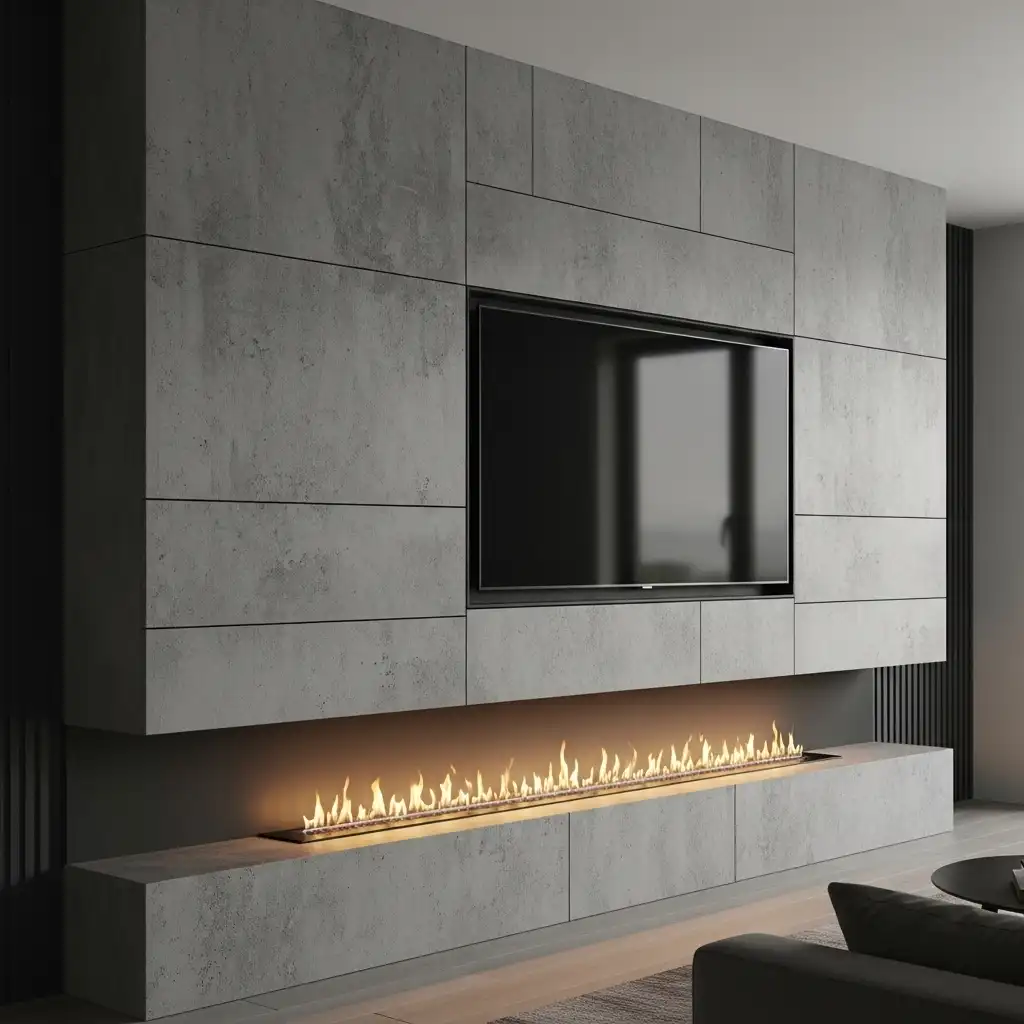 Concrete Effect Wall