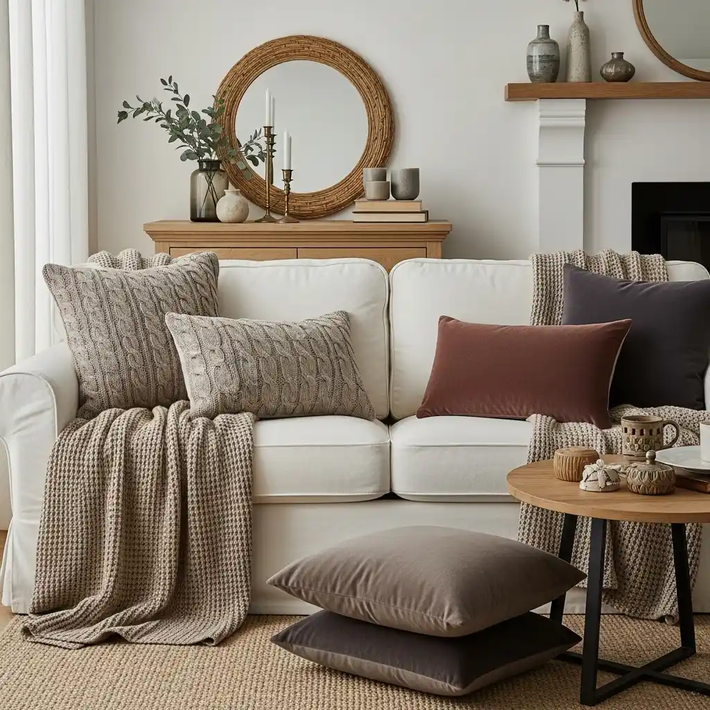 French Country Christmas Decor Ideas Cozy Textiles & Comfort Elements