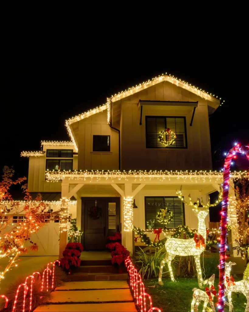 Christmas Lights Exterior House Ideas Smart Light Synchronization