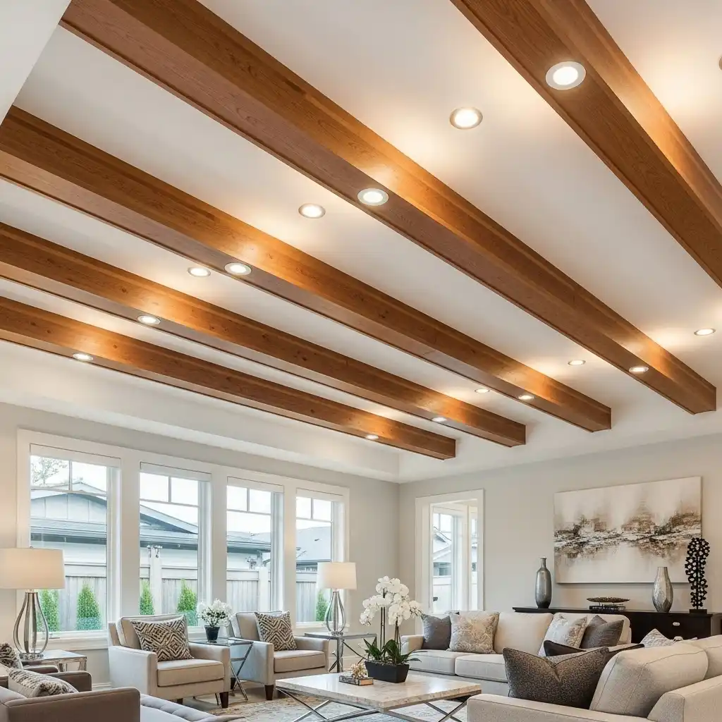 14 Recessed Lighting into Beams