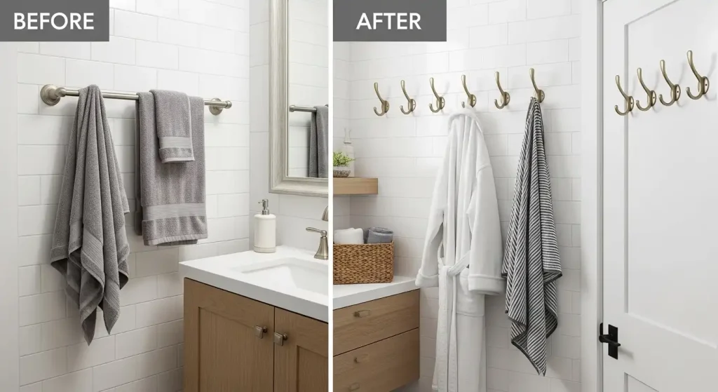 Stylish Hooks for Robes and Clothes