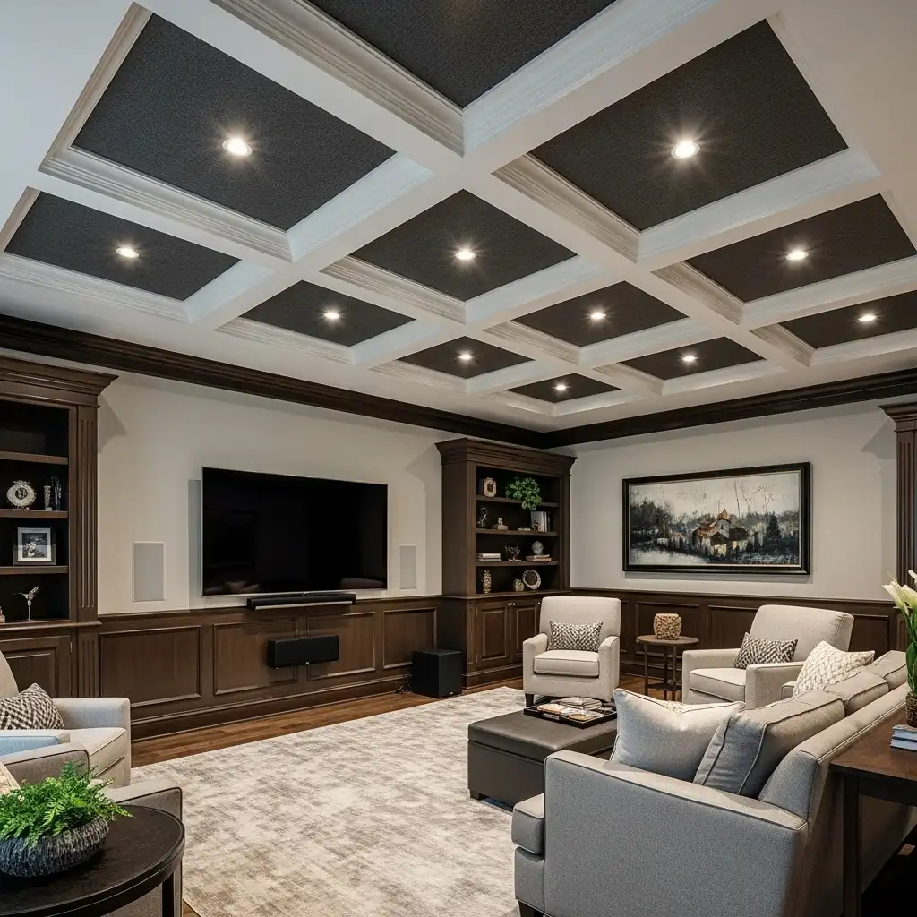 Coffered Ceiling Acoustic Panels