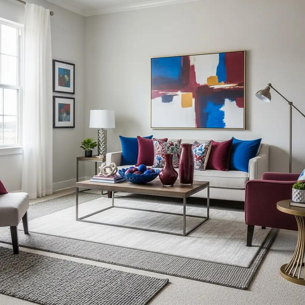 apartment High-Contrast Color Accents