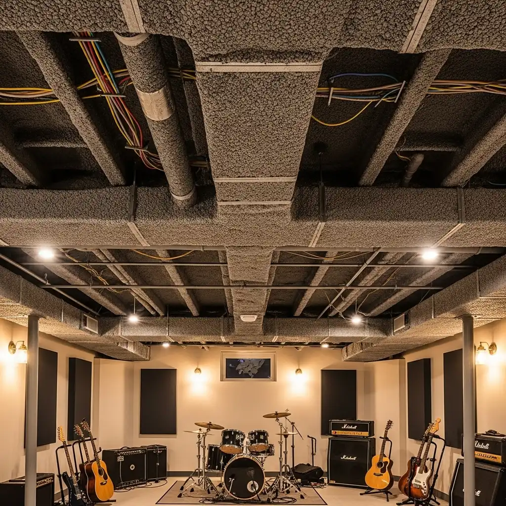 Apply Acoustic Dampening Spray