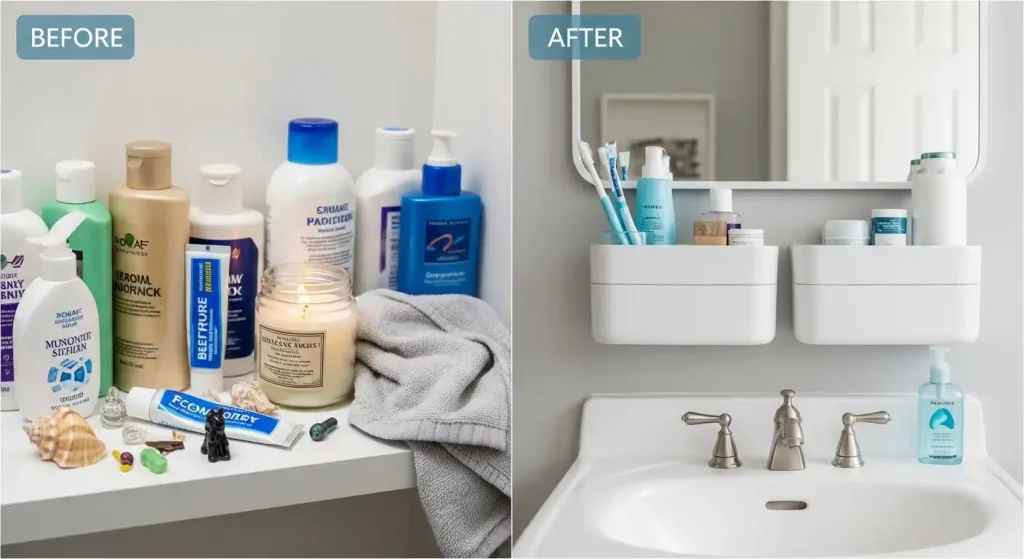 display Decorative Items and Toiletries