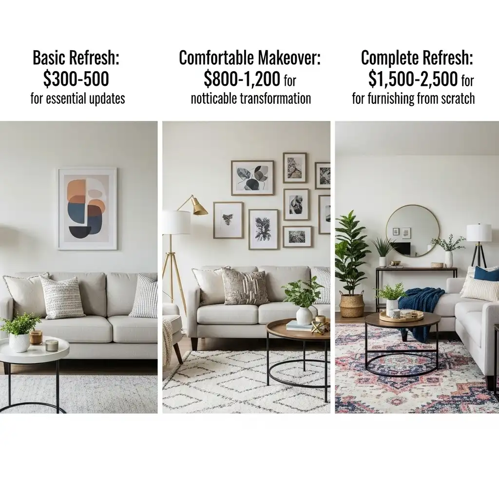 Apartment decorating Set Your Budget Tiers