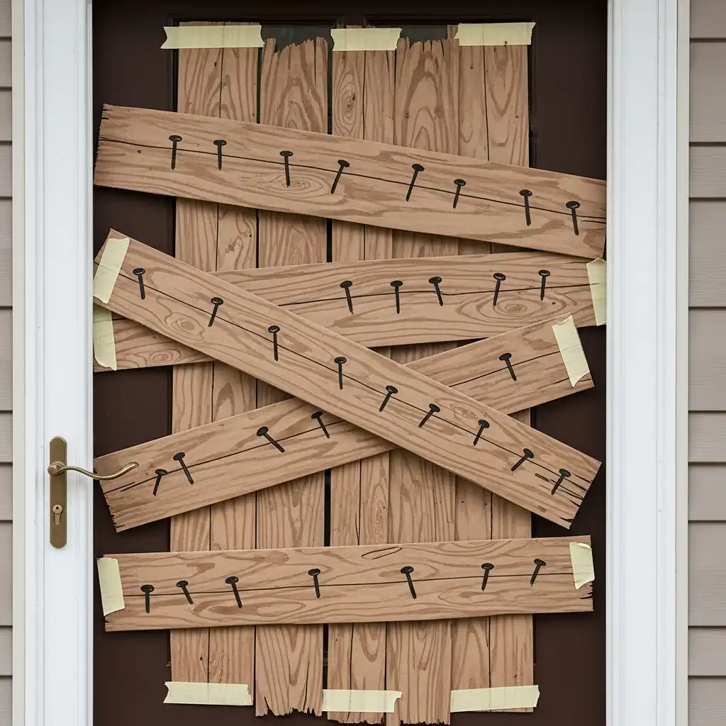 DIY Boarded-Up Windows Doors