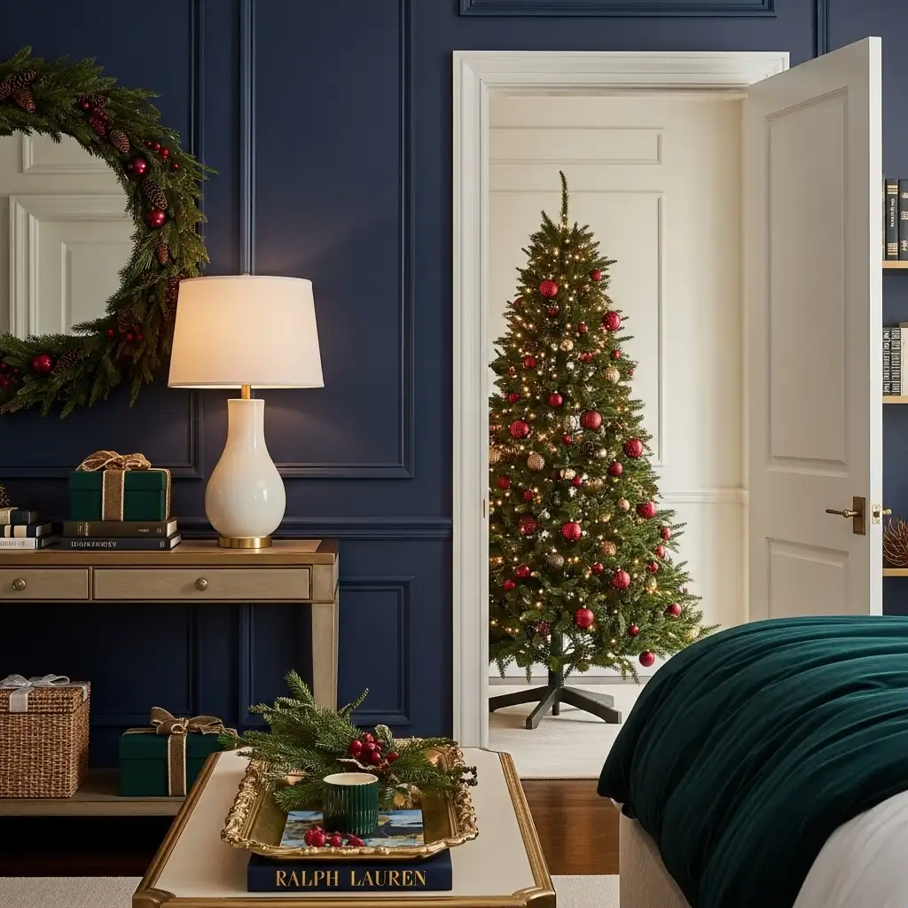 Ralph Lauren Christmas Decor Rich and Refined Color Palette