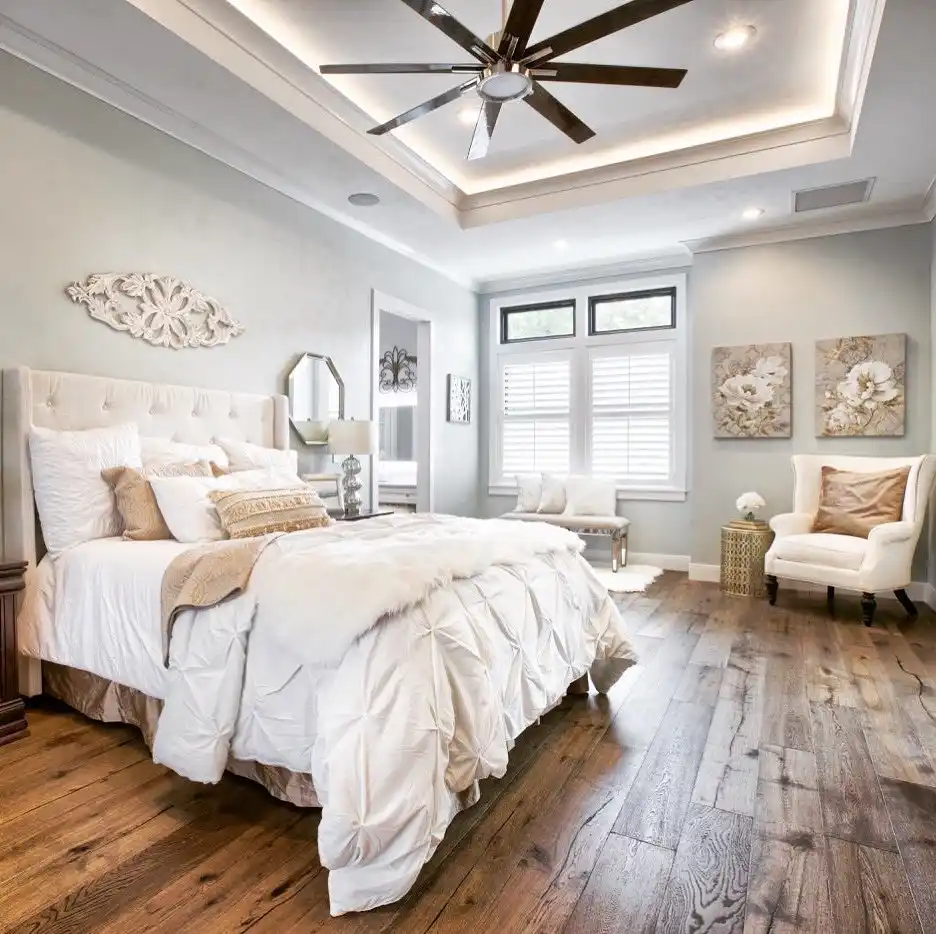 tray ceiling to make a room look taller